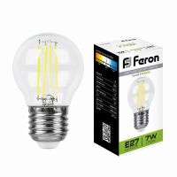 Лампа светодиодная led Feron LB-52 Шарик E27 7Вт 4000K Лампа светодиодная led Feron LB-52 Шарик E27 7Вт 4000K