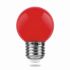 Лампа светодиодная led Feron LB-37 Шарик E27 1Вт Красный 25116