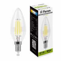 Лампа светодиодная led Feron LB-73 Свеча E14 9Вт 4000K