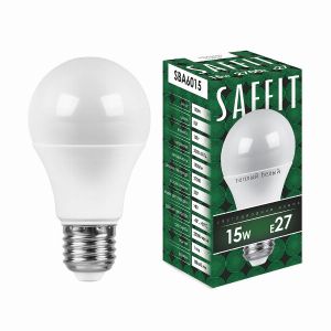 Лампа светодиодная led SAFFIT SBA6015 Шар E27 15Вт 2700K 55010