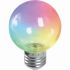 Лампа светодиодная led Feron LB-371 Шар прозрачный E27 3Вт RGB плавная смена цвета 38133
