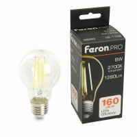 Лампа светодиодная led Feron.PRO LB-1108 Шар E27 1280LM 8Вт 175-265В 2700K 48892