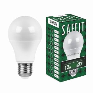 Лампа светодиодная led SAFFIT SBA6012 Шар E27 12Вт 2700K 55007
