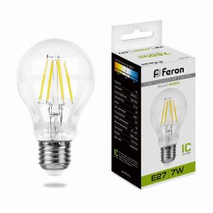 Лампа светодиодная led Feron LB-57 Шар E27 7Вт 4000K 25570