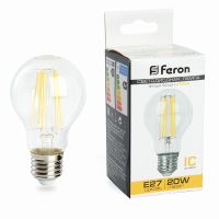 Лампа светодиодная led Feron LB-620 Шар E27 20Вт 2700K