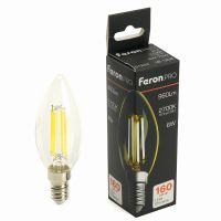 Лампа светодиодная led Feron.PRO LB-1206 Свеча E14 960LM 6Вт 175-265В 2700K 51244