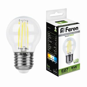 Лампа светодиодная led Feron LB-61 Шарик E27 5Вт 4000K 25582
