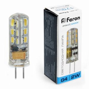 Лампа светодиодная led Feron LB-420 G4 2Вт 6400K 25859