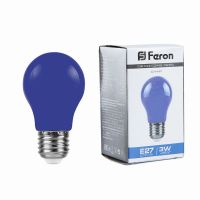 Лампа светодиодная led Feron LB-375 E27 3Вт синий Лампа светодиодная led Feron LB-375 E27 3Вт синий