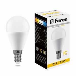 Лампа светодиодная led Feron LB-750 Шарик E14 11Вт 2700K 25946
