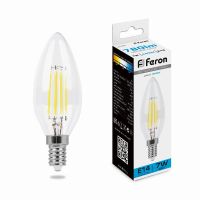 Лампа светодиодная led Feron LB-66 Свеча E14 7Вт 6400K