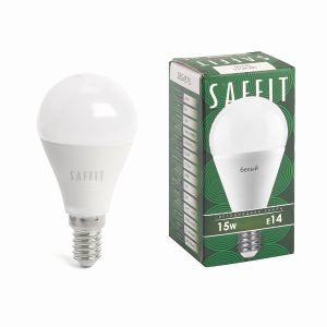 Лампа светодиодная led SAFFIT SBG4515 Шарик E14 15Вт 4000K 55210