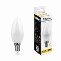 Лампа светодиодная led Feron LB-570 Свеча E14 9Вт 2700K Лампа светодиодная led Feron LB-570 Свеча E14 9Вт 2700K