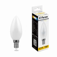 Лампа светодиодная led Feron LB-66 Свеча E14 7Вт 2700K
