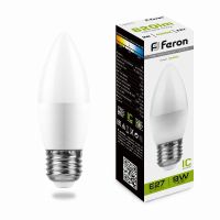 Лампа светодиодная led Feron LB-570 Свеча E27 9Вт 4000K Лампа светодиодная led Feron LB-570 Свеча E27 9Вт 4000K