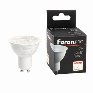 Лампа светодиодная led Feron.PRO LB-1607 GU10 7Вт 6400K 38184