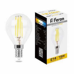 Лампа светодиодная led Feron LB-515 Шарик E14 15Вт 2700K 38249