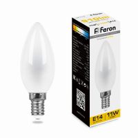 Лампа светодиодная led Feron LB-713 Свеча E14 11Вт 2700K