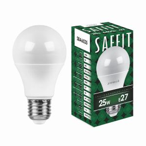 Лампа светодиодная led SAFFIT SBA6525 Шар E27 25Вт 6400K 55089