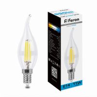 Лампа светодиодная led Feron LB-714 Свеча на ветру E14 11Вт 6400K