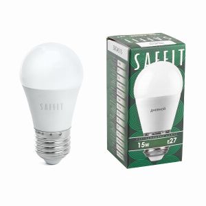 Лампа светодиодная led SAFFIT SBG4515 Шарик E27 15Вт 6400K 55214