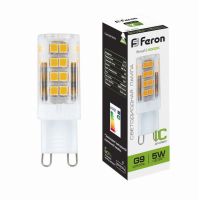 Лампа светодиодная led Feron LB-432 G9 5Вт 4000K