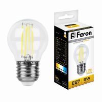 Лампа светодиодная led Feron LB-61 Шарик E27 5Вт 2700K