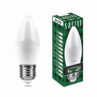 Лампа светодиодная led SAFFIT SBC3709 Свеча E27 9Вт 4000K