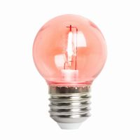 Лампа светодиодная led Feron LB-383 Шарик прозрачный E27 2Вт красный 48933
