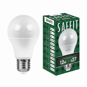 Лампа светодиодная led SAFFIT SBA6012 Шар E27 12Вт 4000K 55008