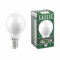 Лампа светодиодная led SAFFIT SBG4513 Шарик E14 13Вт 4000K