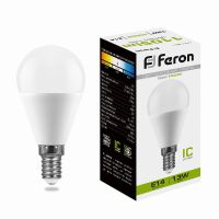 Лампа светодиодная led Feron LB-950 Шарик E14 13Вт 4000K