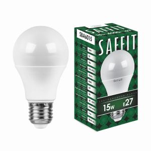 Лампа светодиодная led SAFFIT SBA6015 Шар E27 15Вт 4000K 55011