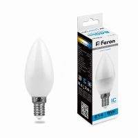 Лампа светодиодная led Feron LB-570 Свеча E14 9Вт 6400K Лампа светодиодная led Feron LB-570 Свеча E14 9Вт 6400K