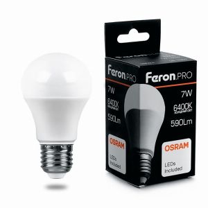 Лампа светодиодная led Feron.PRO LB-1007 Шар E27 7Вт 6400K 38025