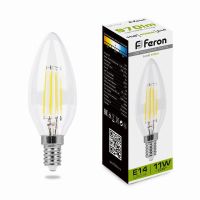 Лампа светодиодная led Feron LB-713 Свеча E14 11Вт 4000K