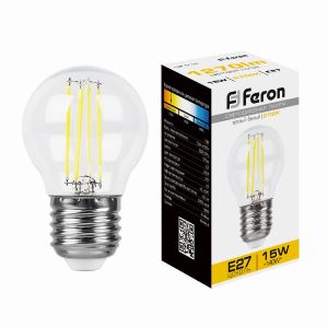 Лампа светодиодная led Feron LB-515 Шарик E27 15Вт 2700K 38252