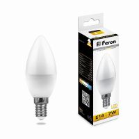 Лампа светодиодная led Feron LB-97 Свеча E14 7Вт 2700K
