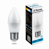 Лампа светодиодная led Feron LB-570 Свеча E27 9Вт 6400K Лампа светодиодная led Feron LB-570 Свеча E27 9Вт 6400K