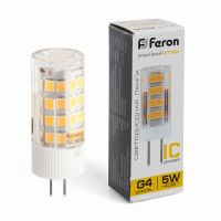 Лампа светодиодная led Feron LB-432 G4 5Вт 2700K