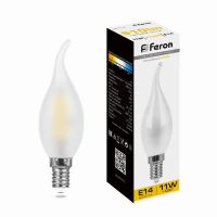 Лампа светодиодная led Feron LB-714 Свеча на ветру E14 11Вт 2700K