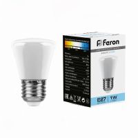 Лампа светодиодная led Feron LB-372 Колокольчик матовый E27 1Вт 6400K