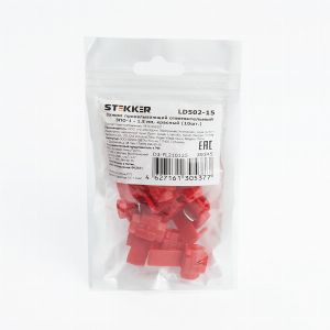 Зажим прокалывающий ответвительный ЗПО-1 - 1,5 мм2, красный, LD502-15 (DIY упаковка 10 шт) 39345