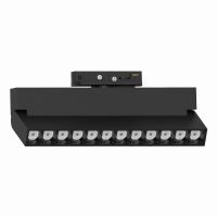 Светильник трековый светодиодный led на шинопровод 12Вт 1080 Lm 4000К 30 градусов черный Feron AL139 серия LensFold 51716