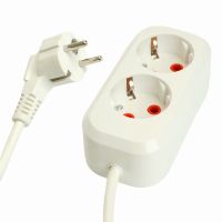 Удлинитель двухместный с/з  STEKKER HM06-21-05 3x1мм2 5м серия Home (У10-001) белый 49341