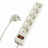 Сетевой фильтр 5-местный с/з STEKKER HM20-51-053x1мм2 5 м серия Optima белый 50094