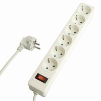 Сетевой фильтр 6-местный с/з STEKKER HM20-61-053x1мм2 5 м серия Optima белый 50097 Сетевой фильтр 6-местный с/з STEKKER HM20-61-053x1мм2 5 м серия Optima белый 50097