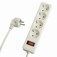 Сетевой фильтр 4-местный с/з STEKKER HM20-41-02 3x1мм2 18 м серия Optima белый 50089