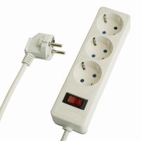 Сетевой фильтр 3-местный с/з STEKKER HM20-31-05 3x1мм2 5 м серия Optima белый 50088