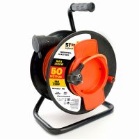 Удлинитель на пластиковой катушке STD04-10-50 (UG) 1-местный  с/з 3*15 50м 250В 16А IP44 Standart (29410) 50176